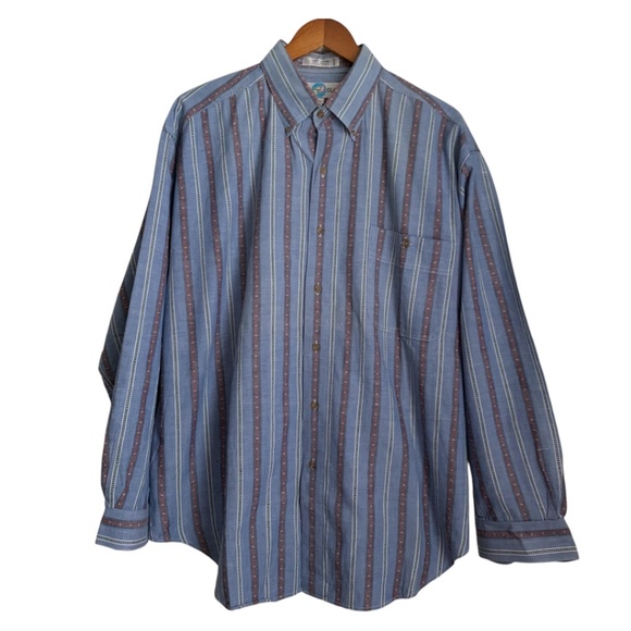 World Island Men's Shirt Sz XL Long Sleeve Button Down - Picture 1 of 5